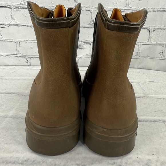 Le Chameau Men's Nairobi Boots Size 9 Brown Rubber Leather Lined Discontinued 6" - Picture 6 of 16
